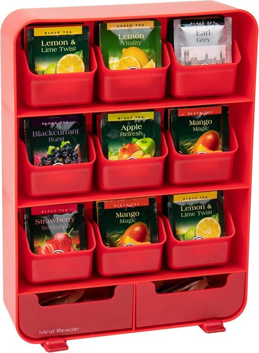 Produktbild Mind Reader TBORG-RED Teebeutel-Organizer
