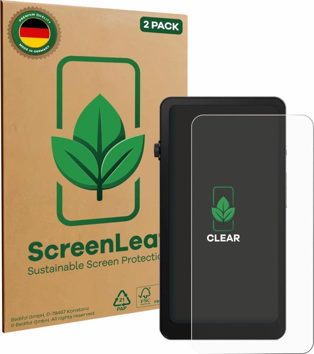 ScreenLeaf Schutzfolie für DuRoBo Krono nachhaltiger Displayschutz Display Schutz Folie Klar Transparent