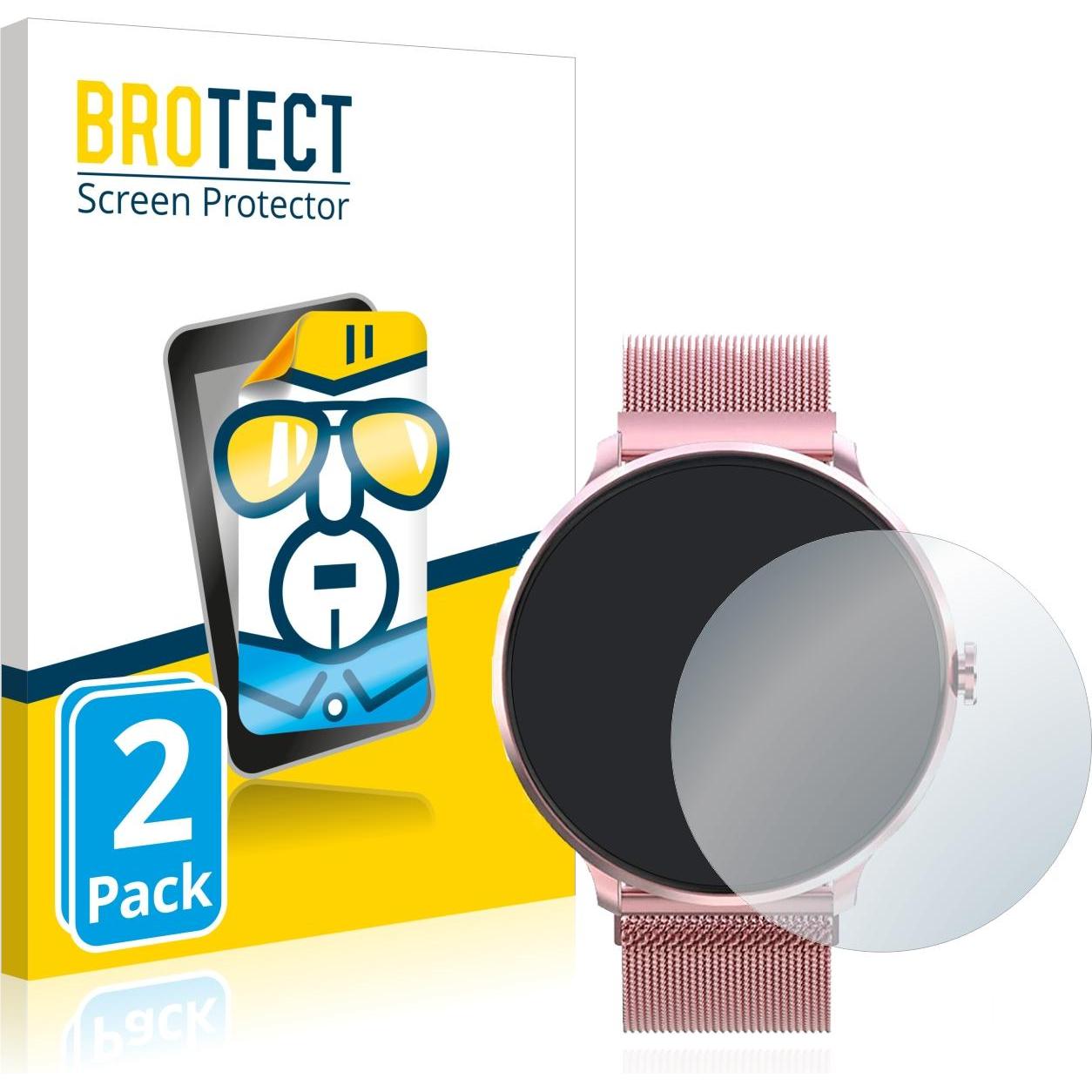 BROTECT Schutzfolie Displayschutz Klar, Smartwatch Schutzfolie, Transparent