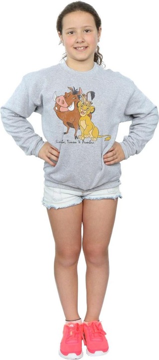 Immagine prodotto Disney The Lion King Classic Simba, Timon And Pumbaa Felpa Ragazze (140, 146)