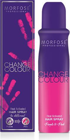 Actual product image Morfose Farbwechsel Haarspray Lila / Rosa 150ml (Purple, Rose)