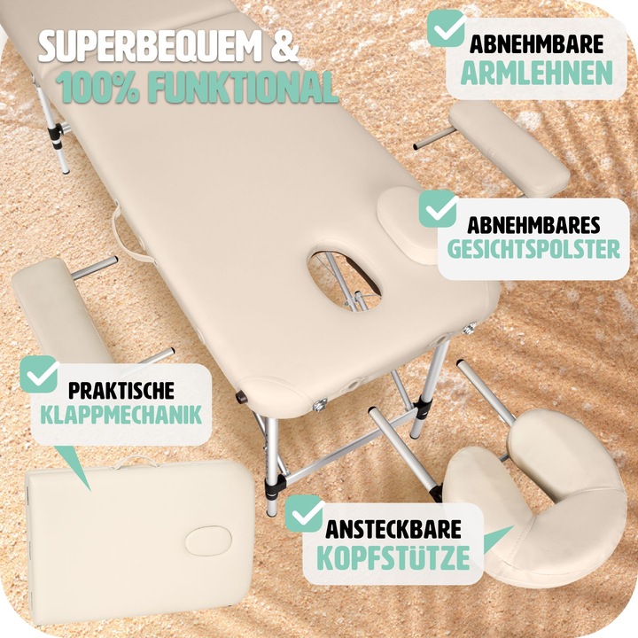 Actual product image tectake Massage table