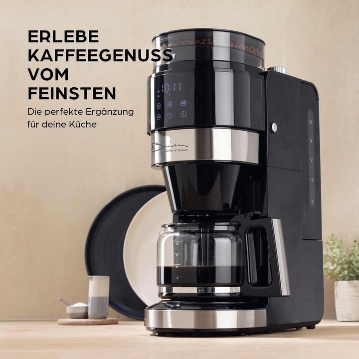 Produktbild Barista Kaffee & Technik Kaffeevollautomat mit Mahlwerk, Timer und Touchdisplay für Bohnen und Pulver