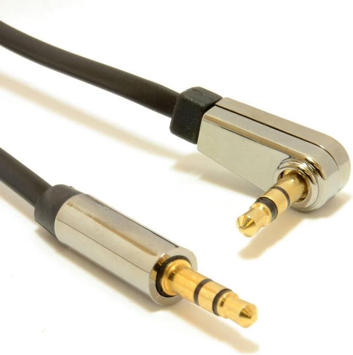 Actual product image Gembird CCAP-444L-6 Audio Cable 1.8 m 3.5mm Black (1.80 m)