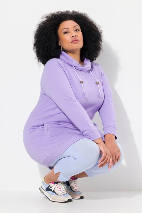 Produktbild Ulla Popken Sweatkleid, Stehkragen, Langarm, Taschen (50, 52)
