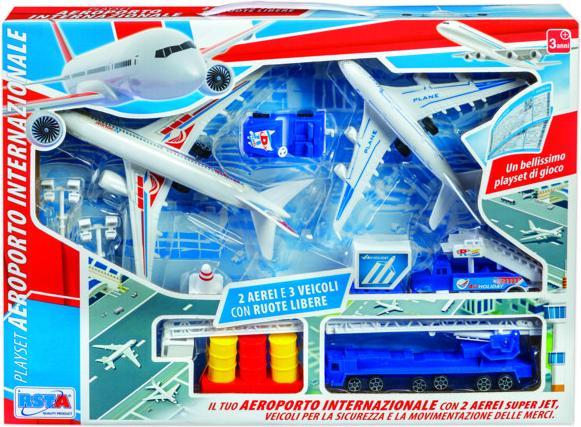 Produktbild Rs Toys Playset International Airport 2 Planes + 3 Vehicles
