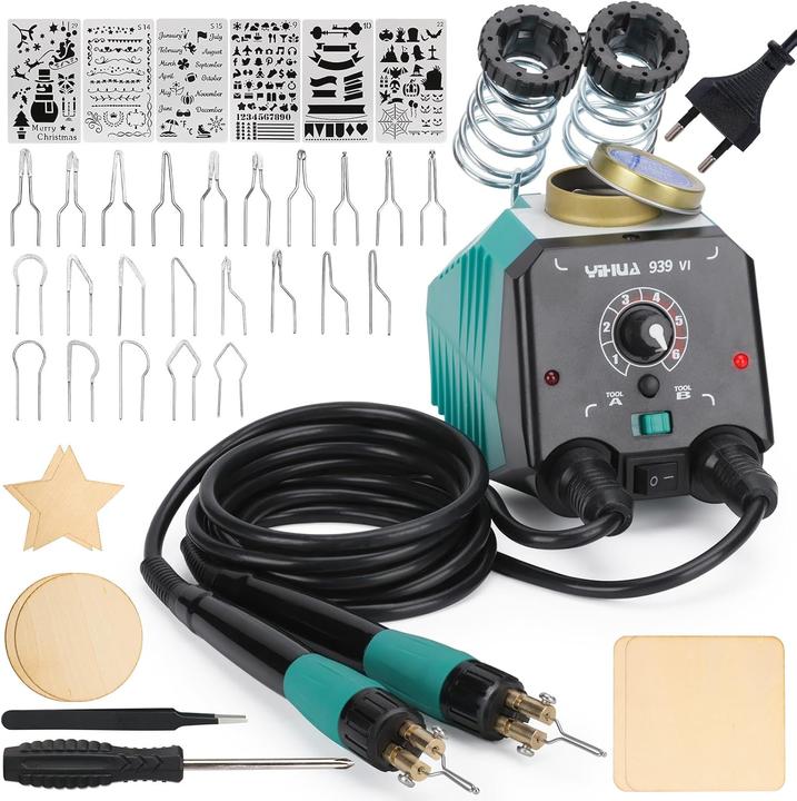 Actual product image Yihua Doppelstift-Brandmalerei-Set mit 23 Spitzen (Branding iron)