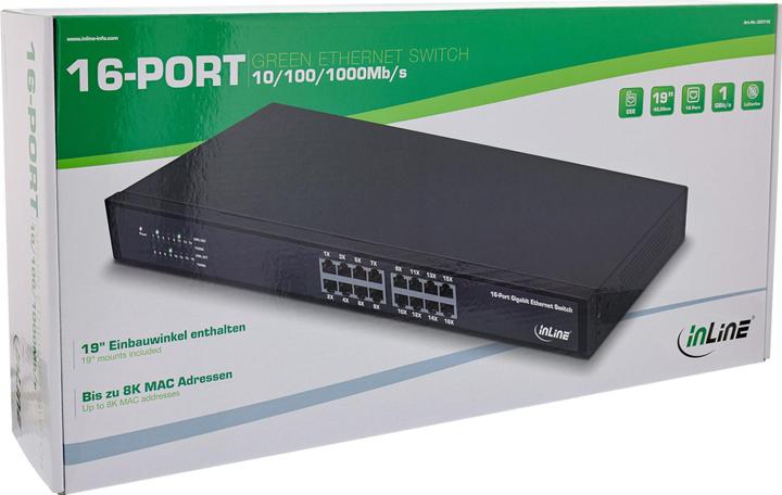 Image du produit InLine Commutateur réseau Gigabit 16 ports (16 Ports)