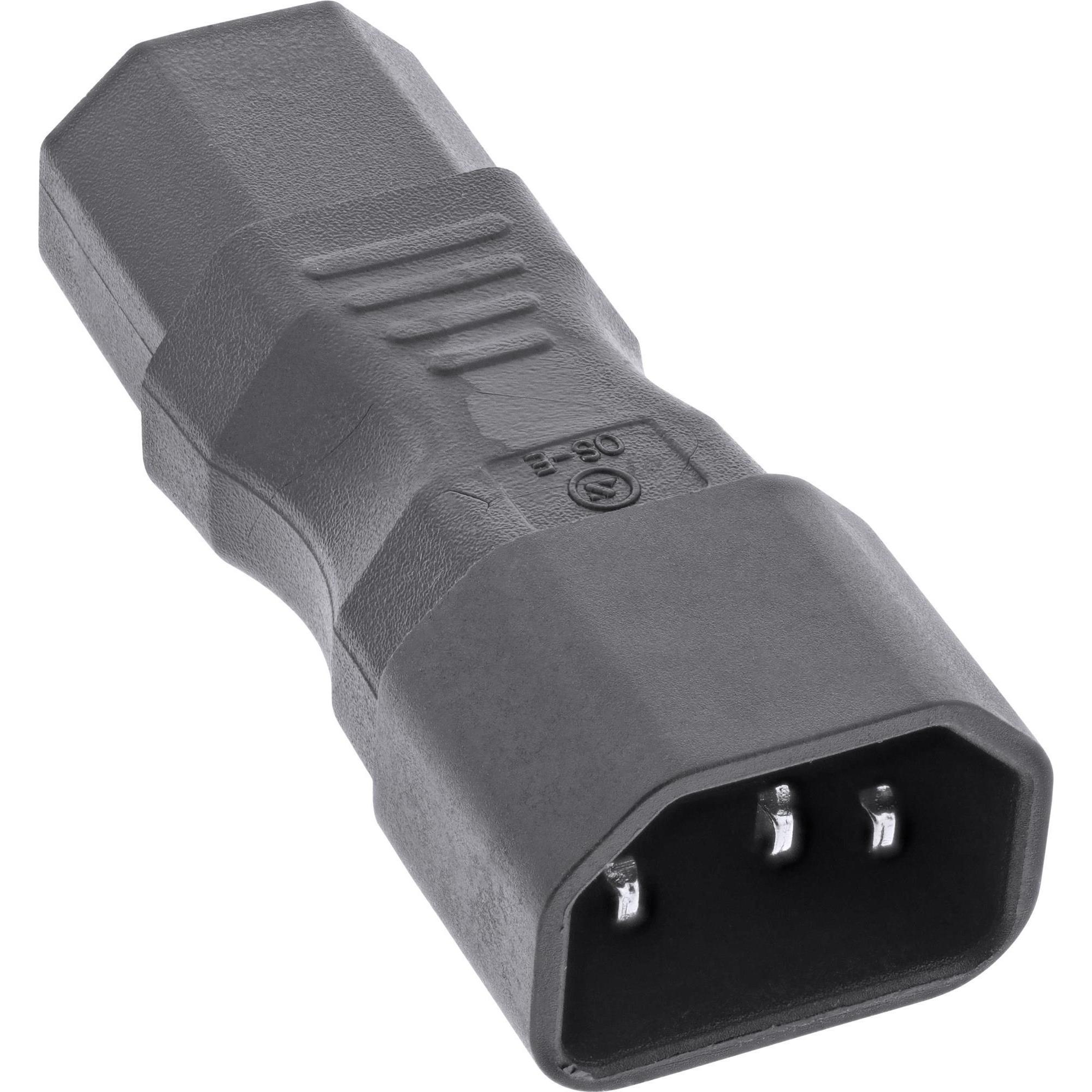 InLine, Stromadapter, Netzadapter IEC 60320 C14 / C13 (C14, C13, C13)