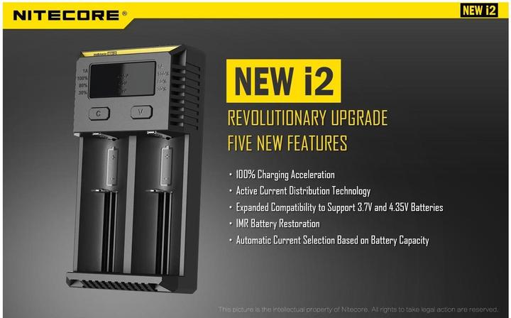 Produktbild Nitecore New i2 (1 Stk., C, D, AAAA, AAA, AA, Ladegerät ohne Akku)