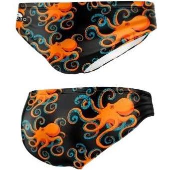 Turbo, Herren, Badehose, bikinihose hombre pulpo greece, Orange, (3XL)