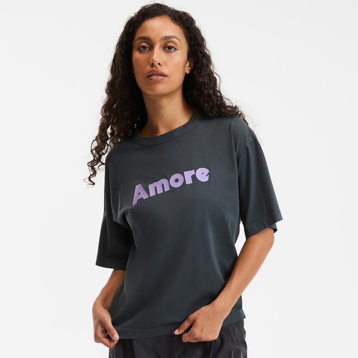 Produktbild La Redoute Collections T-Shirt mit Schriftzug und rundem Ausschnitt (XL)