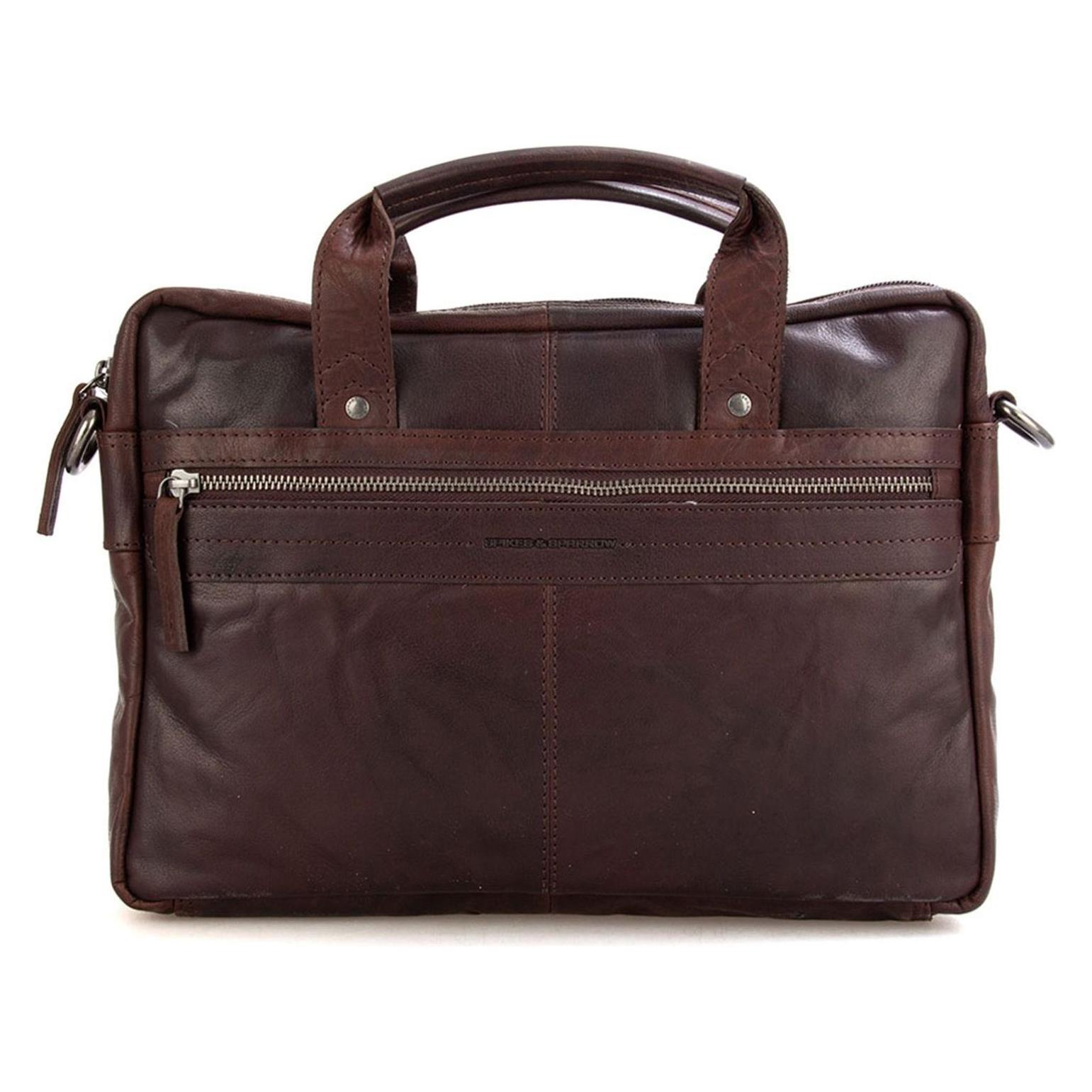 Spikes & Sparrow & Sparrow Mannen Laptoptas / Werktas / Aktetas - Briefcase - Bruin - (13.30"), Notebooktasche, Braun