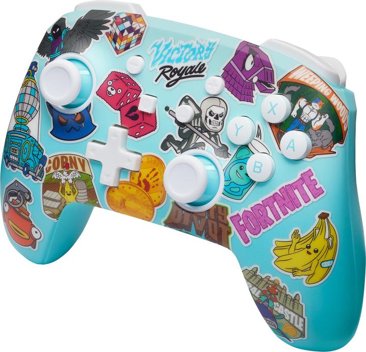 Produktbild PowerA Enhanced Wireless Controller - Fortnite Sticker Mania (Switch Lite, Switch, Switch OLED)
