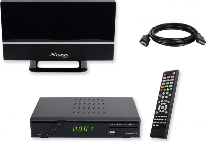 SET DVB-T2 Home-Bundle mit aktiver Antenne (DVB-T2)
