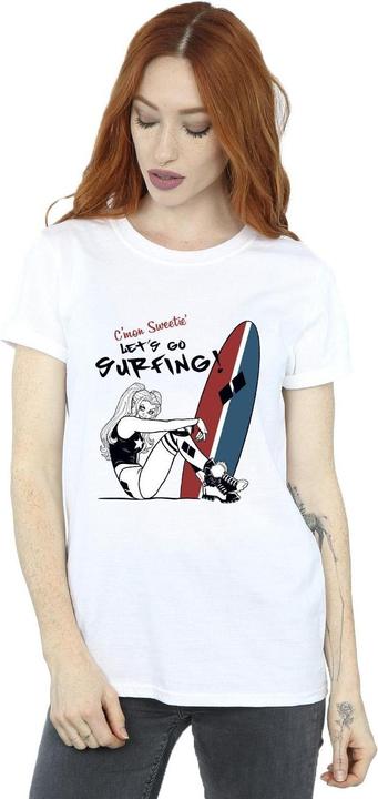 Produktbild Harley Quinn Let's Go Surfing Baumwolle Boyfriend TShirt (S)