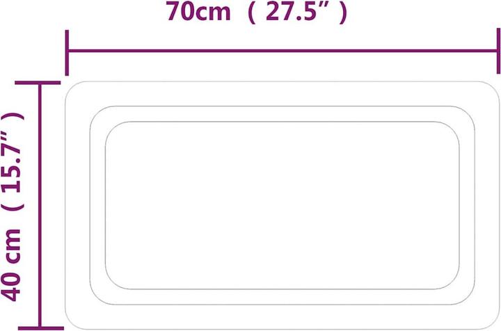 Immagine prodotto vidaXL Spiegel (70 x 40 cm)