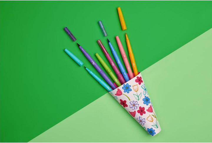 Immagine prodotto Paper Mate Pennarello Flair Dual Medium, 8 pezzi, larghezza riga (Multicolore, 8 x)