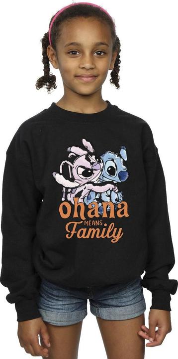 Actual product image Disney Girls Lilo And Stitch Ohana Angel Hug Sweatshirt (140, 146)