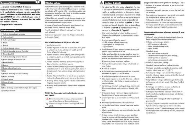 Produktbild Thomas AQUA FloorCleaner Cordless (dunkelgrau) (Saugen + Wischen)