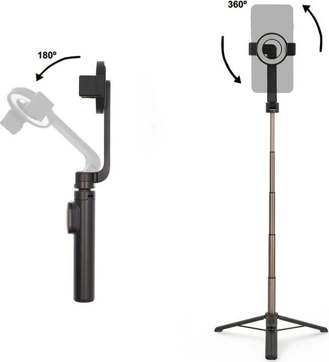 Produktbild Nedis Bluetooth Selfie Stick - Bluetooth Version: 5.0 - Maximale Bildschirmgrösse: 7" - Gefaltete Län