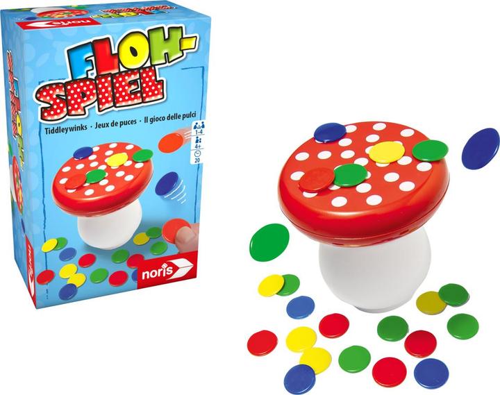 Produktbild Noris Flohspiel (Deutsch, Englisch, Französisch, Italienisch, 1 - 4 Spieler)