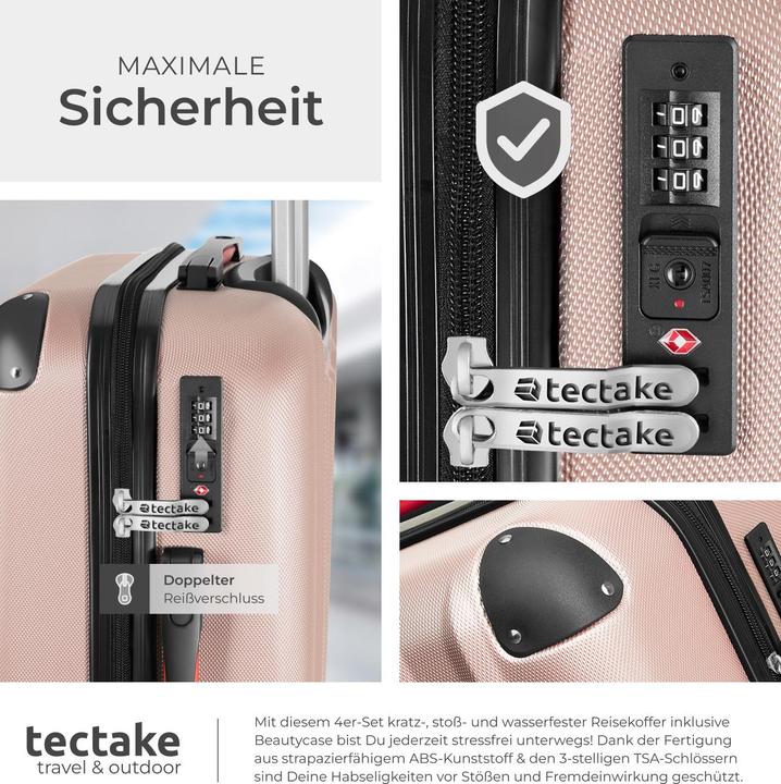 Immagine prodotto tectake Set di valigie Valigie Trolley Set di trolley Hardcase (90 l, M (50 - 90l))