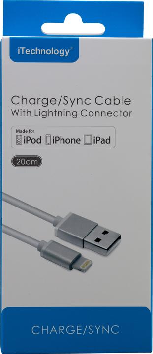 Image du produit Peter Jäckel MFI Lightning to USB Cable 20cm weiss (0.20 m)