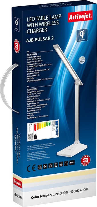 Actual product image Activejet AJE-PULSAR 2 Table Lamp Non Replaceable Bulb(s) LED G (200 lm)