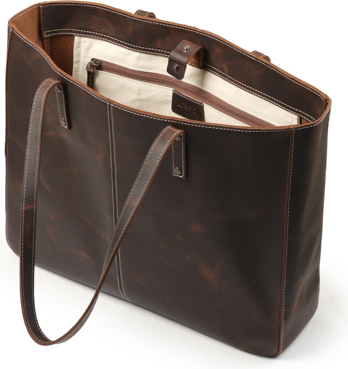 Only-Bags.Store Ledertasche, strapazierfähige Tasche für Toilettenartikel oder elektronische Geräte