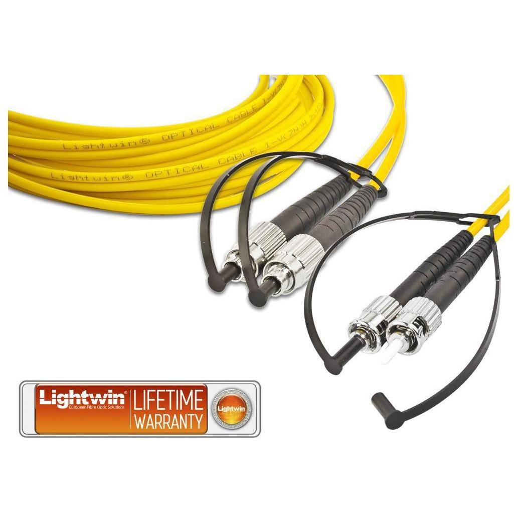 Lightwin LDP-09 FC-ST 1.0 Glasfaserkabel 1 m LSOH OS2 2x FC 2x ST Gelb (1 m), Netzwerkkabel