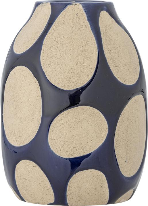 Image du produit Bloomingville - Bashir Vase - Blue - Stoneware (4x)