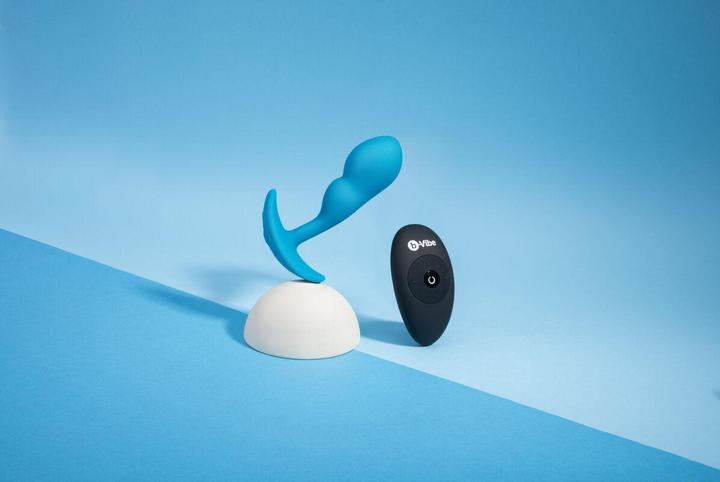 Produktbild Earthly Body b-vibe remote control p-spot snug plug 95gr blue