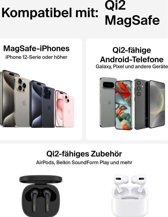 Actual product image Belkin Boostcharge Pro Qi2 (15 W)