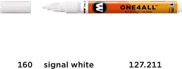 Produktbild Molotow Filzstift One4all 127HS signal white 160 (Signalweiss, 2 mm, 1 x)