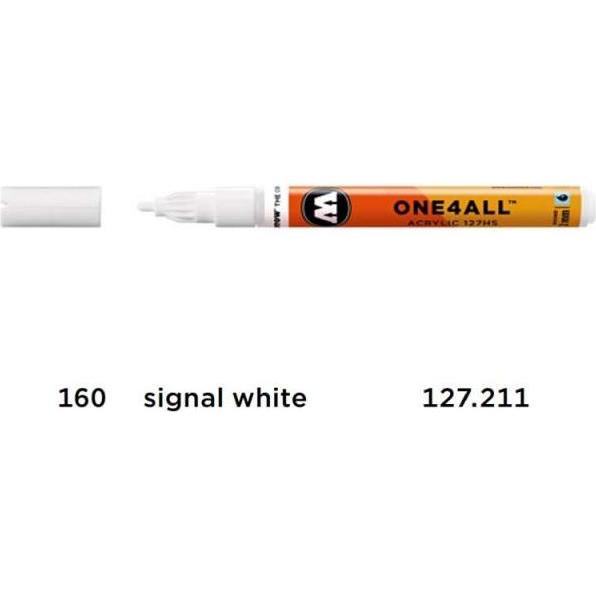 Thumbnail - Molotow, Marker, Filzstift One4all 127HS signal white 160 (Signalweiss, 2 mm, 1 x)