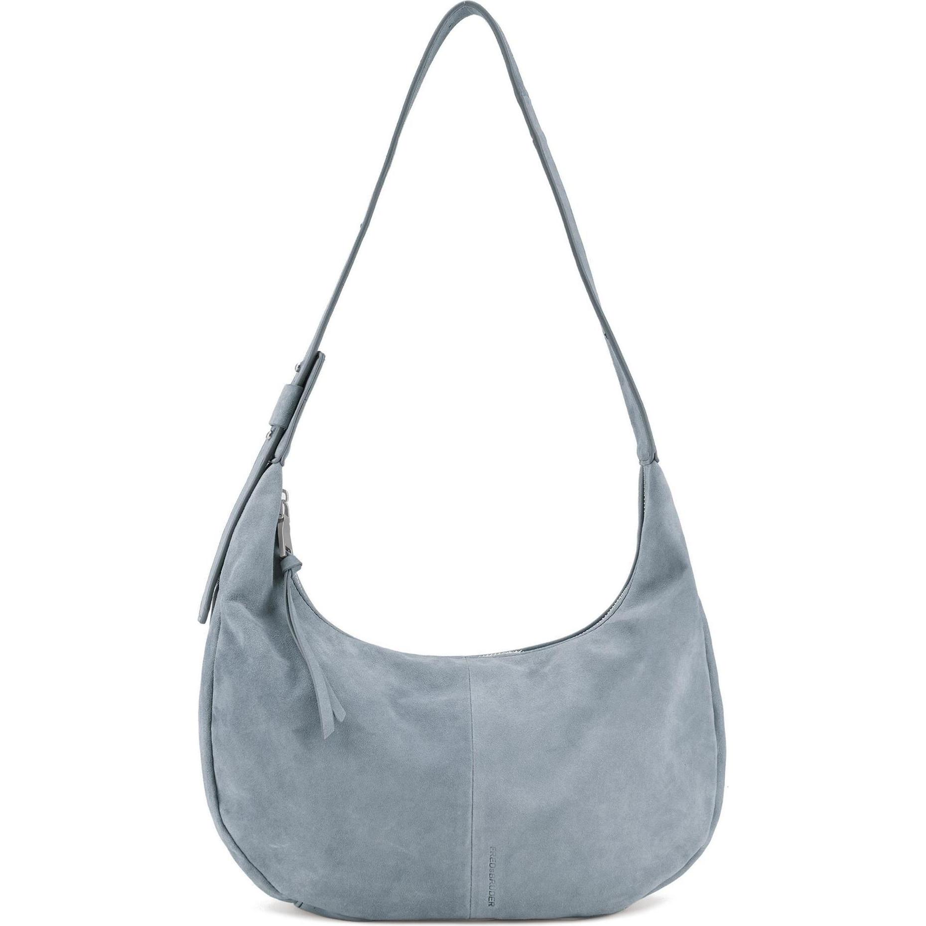 FredsBruder, Handtasche, Best to Come Schultertasche Leder 37 cm, Blau
