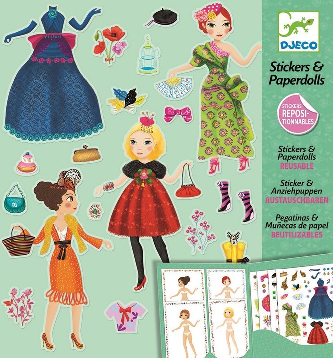 Produktbild Djeco Sticker & Puppen Topmodel