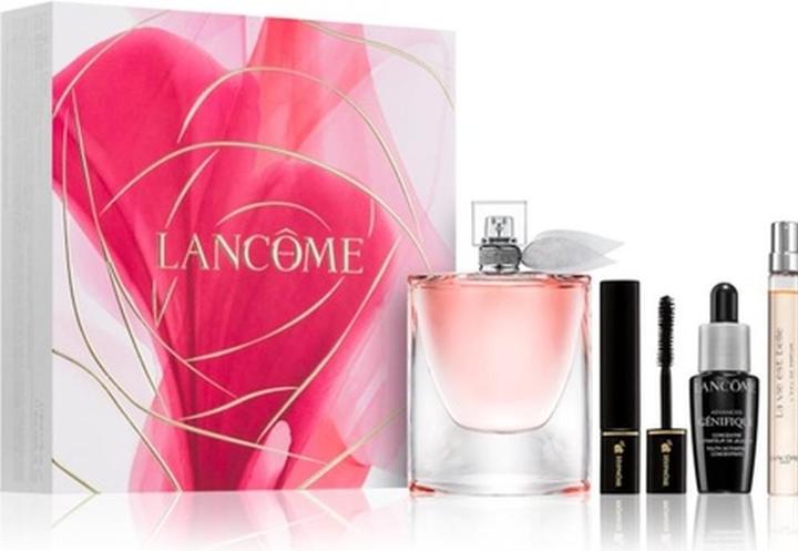 Actual product image Lancôme La vie est belle 3 axes set Eau de Parfum 50ml + Génifique Sérum 10ml + Hypnôse Mascara 2ml + Eau (Perfume set)