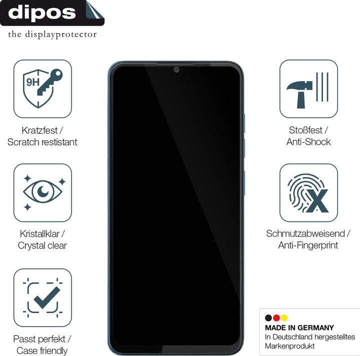 Actual product image Dipos Anti-Shock Screen Protector Clear (1 pcs., HTC Wildfire)