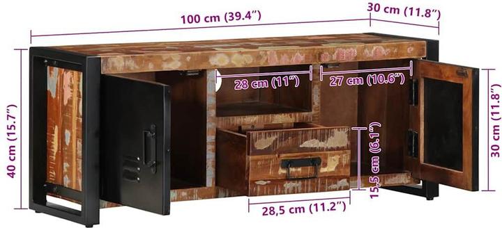 Immagine prodotto vidaXL TV-Schrank (100 x 30 x 40 cm)