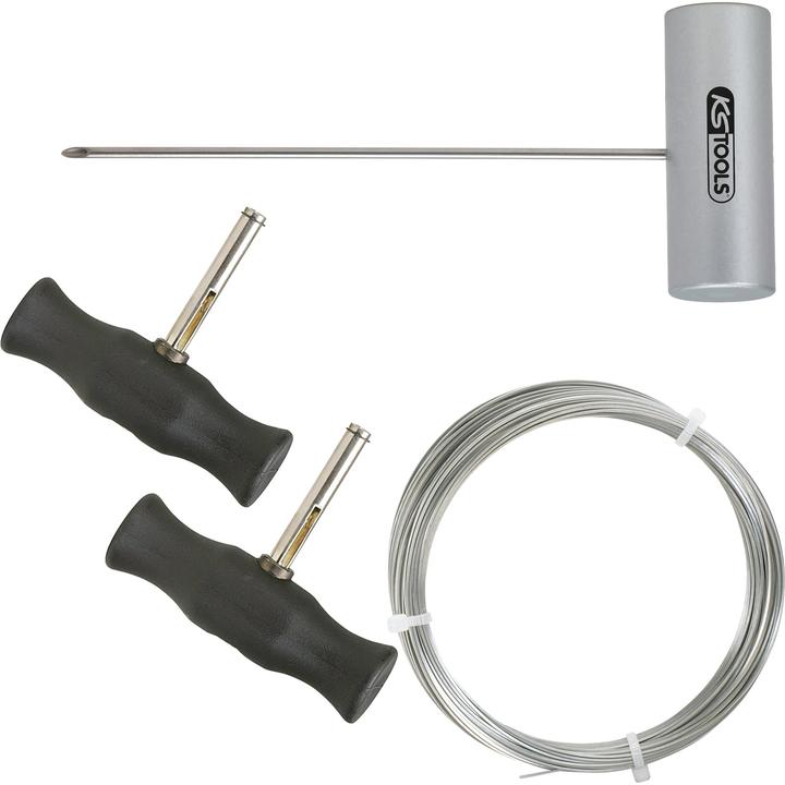 KS Tools Set da taglio con filo da taglio a 4 lati, 4 pezzi.