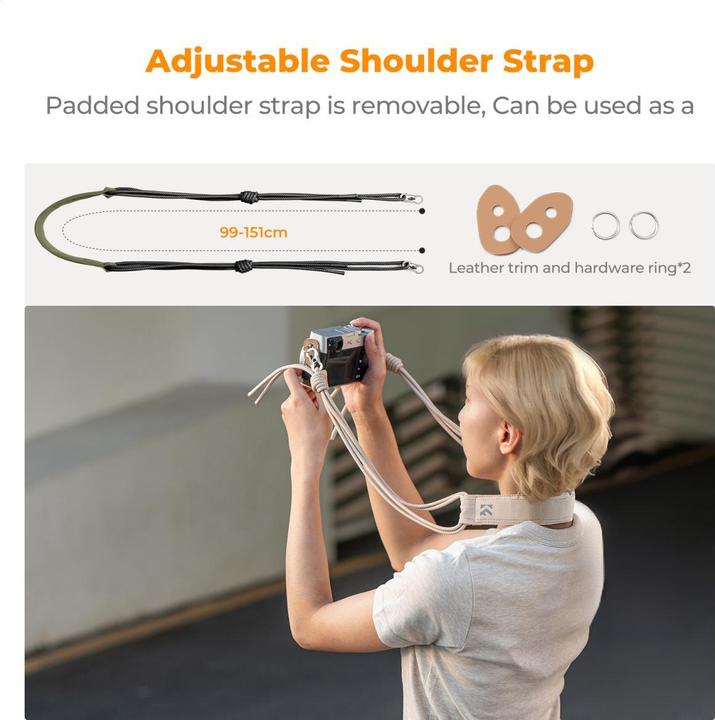 Actual product image K&F Concept Sling Bag 5L Urban Wander (Green) (Camera shoulder bag, 5 l)