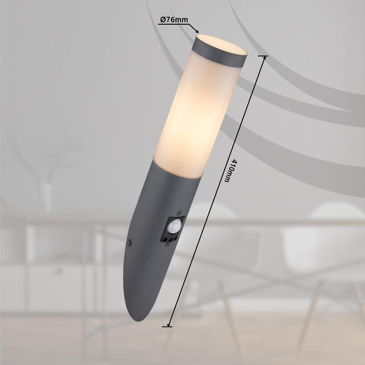 Actual product image Globo Outdoor lamp Boston anthracite 1xE27 (E27, IP44)