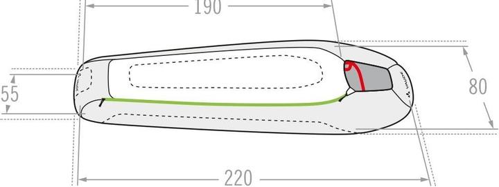 Actual product image Vaude Sioux 1000 Syn Sleeping Bag (220 cm)
