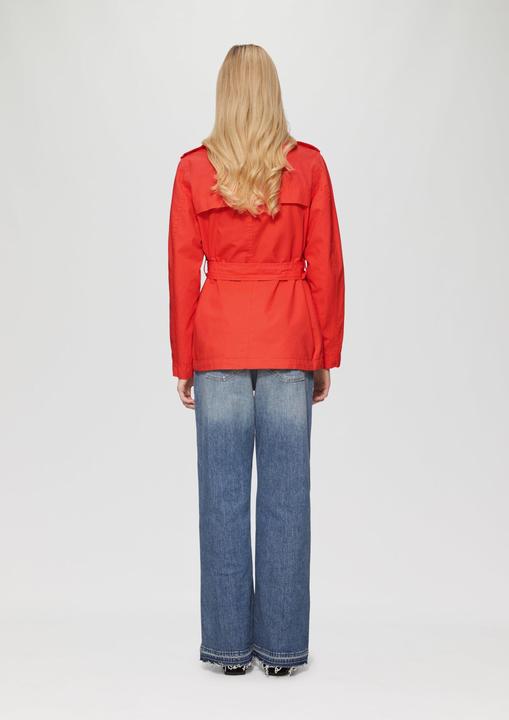 Immagine prodotto S.Oliver Outdoor-Jacke Kurzer Trenchcoat aus Baumwolle mit Gürtel