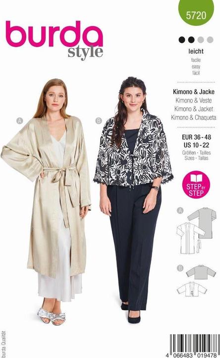 Produktbild Schnittmuster, Kimono - Jacke - Wäsche