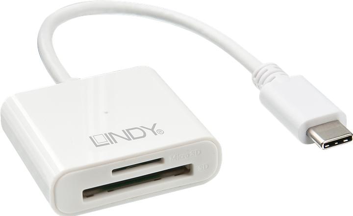 Actual product image Lindy USB 3.1 Type C SD Card Reader (USB-C)