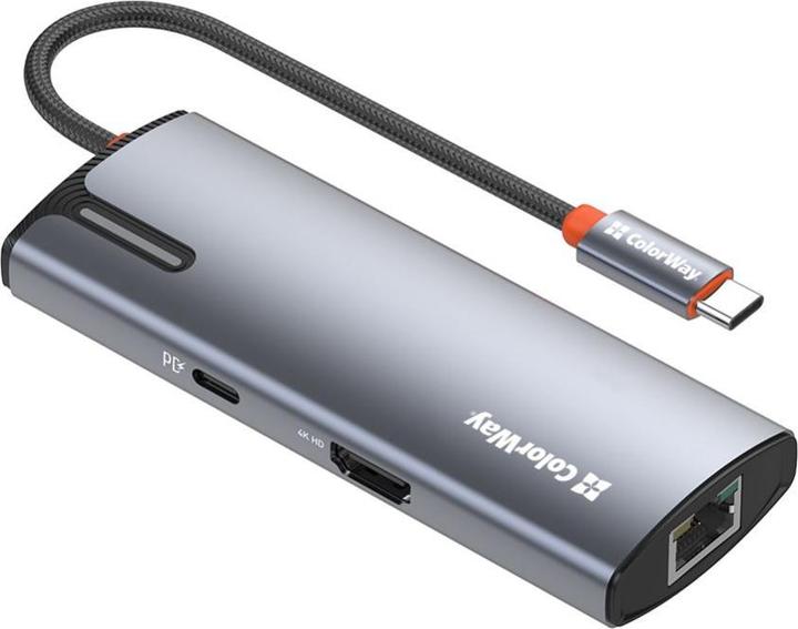 Produktbild Colorway Wireless headphones 6-in-1 Docking Station | CW-HUB02 | 100 W (USB-C, 6 Ports)