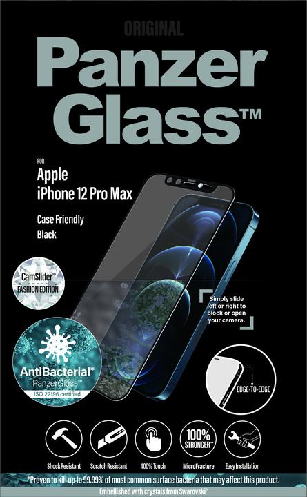 Produktbild PanzerGlass Case Friendly Swarovski (1 Stück, Apple iPhone 12 Pro Max)